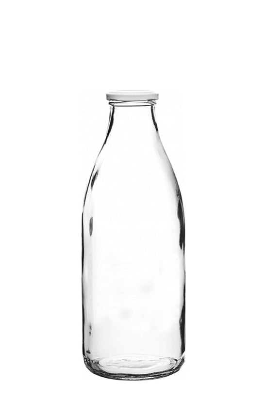 500mL Vintage Milk Glass Bottle With Metal Cap - TEM IMPORTS™