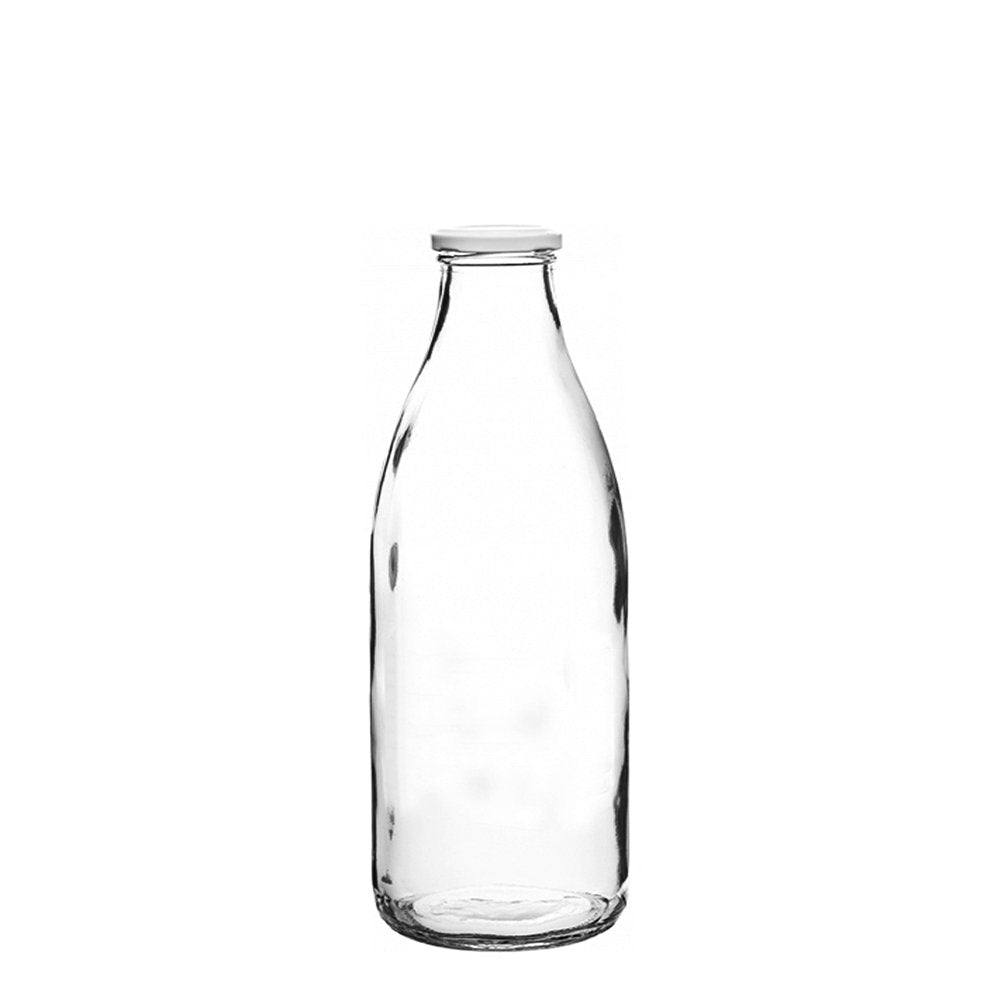 500mL Vintage Milk Glass Bottle With Metal Cap - TEM IMPORTS™