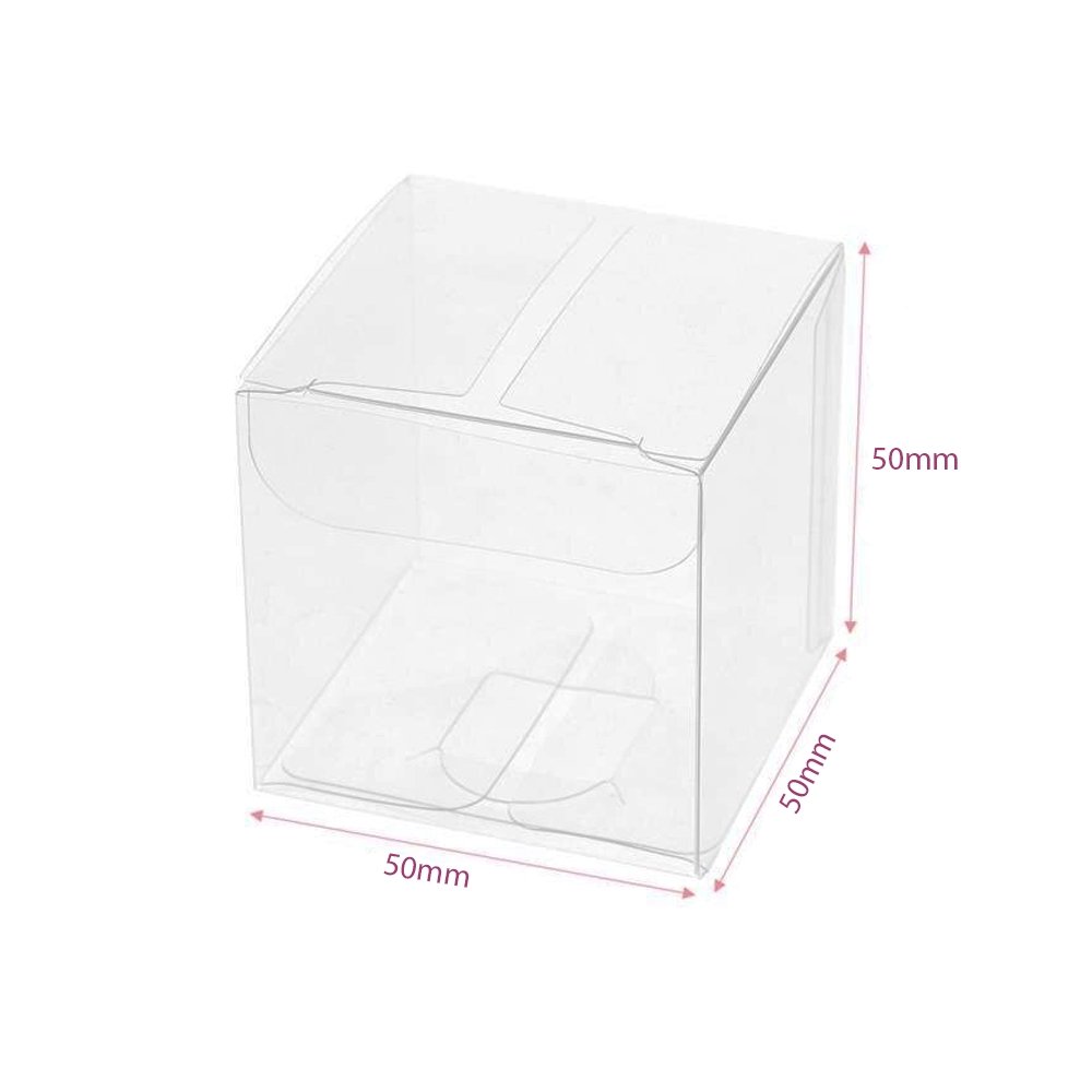 50x50mm Clear PVC Cube Box - TEM IMPORTS™