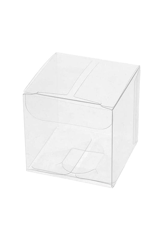 Transparent PVC Cube Box - 50x50mm - TEM IMPORTS™