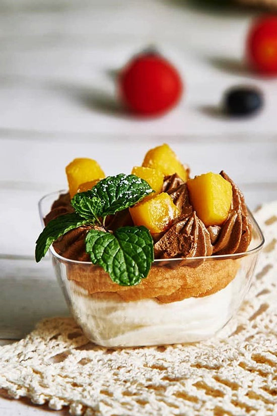 70mL Clear Mini Square Bowl Dessert Cup - TEM IMPORTS™