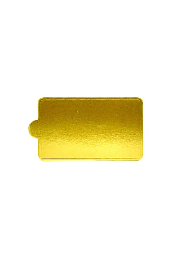 60x100mm Mini Cake Board Rectangular Gold - Pack of 100 - TEM IMPORTS™