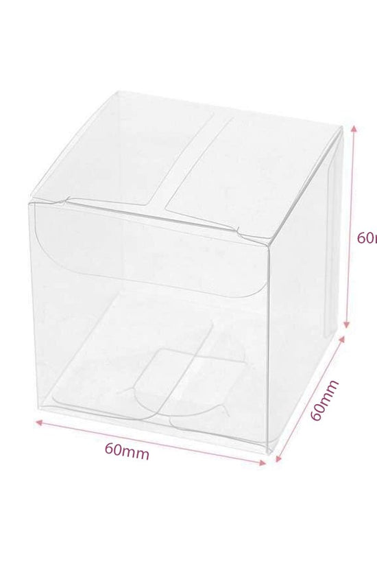 60x60mm Clear PVC Cube Box - TEM IMPORTS™