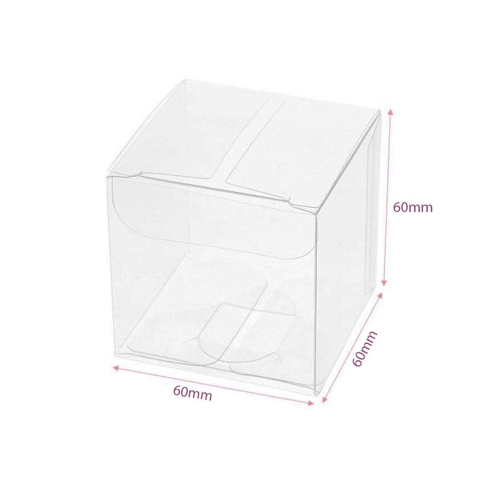 60x60mm Clear PVC Cube Box - TEM IMPORTS™