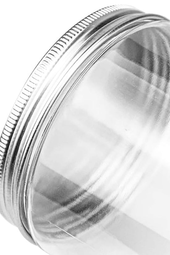 650mL/100mm Neck Straight Sided Plastic Jar With Metal Lid - TEM IMPORTS™