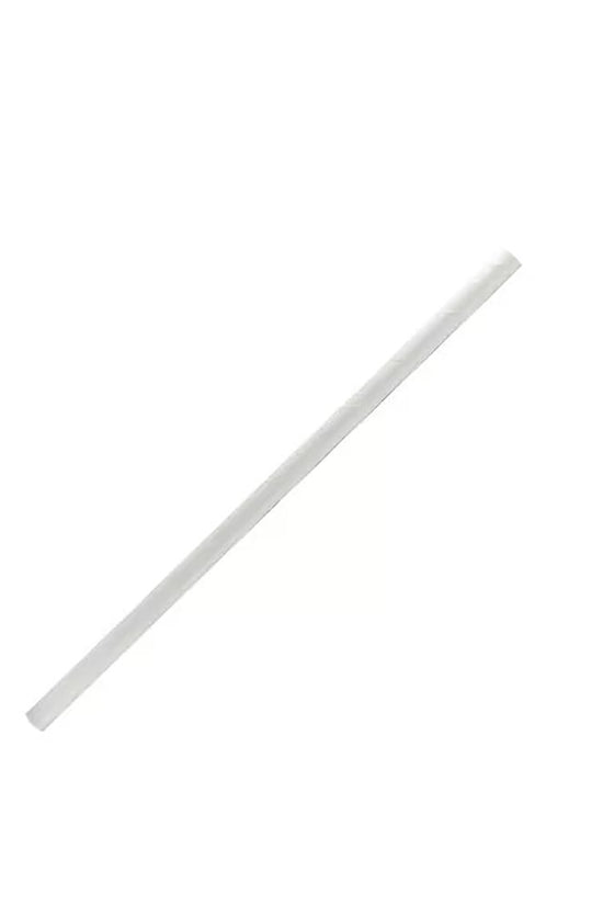 6mm White Paper Straw Cocktail - Pk50 - TEM IMPORTS™
