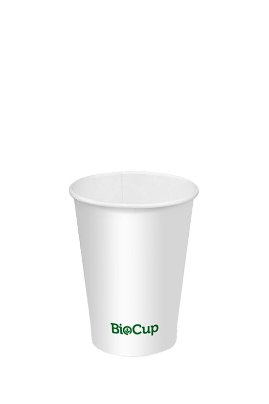 6oz/200mL (73mm) White Cold Paper Water BioCup - 1000/ctn - TEM IMPORTS™