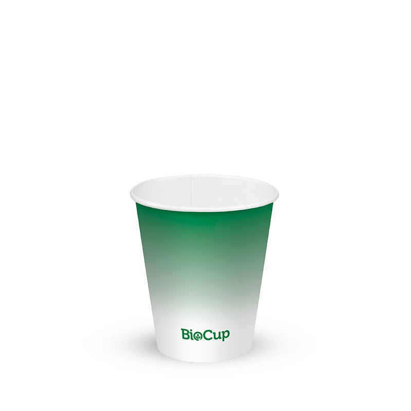 6oz/200mL (80mm) Green Cold Paper BioCup - 1000/ctn - TEM IMPORTS™