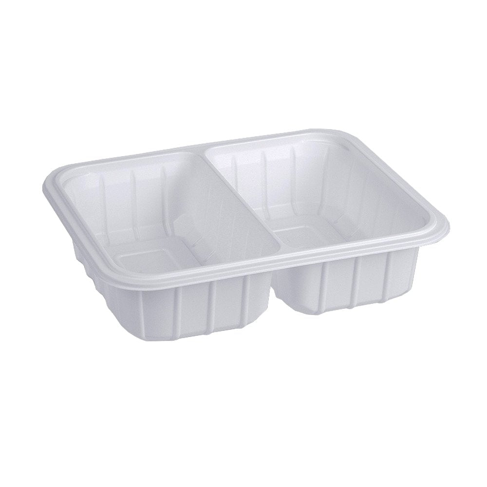 700/900mL GMPack 2 Compartment Meal Tray For QS300-155195