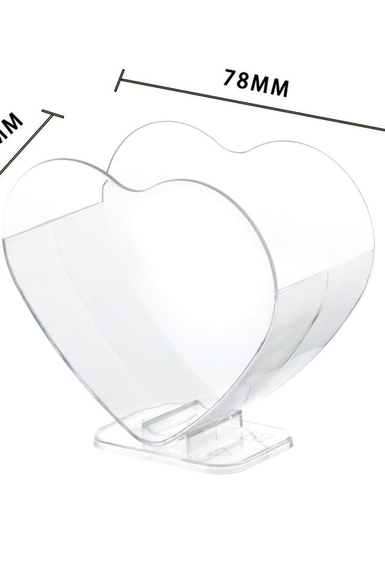 70mL Clear Mini Bowl Heart Shape Container - TEM IMPORTS™