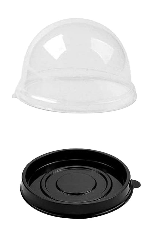 70mm Black Base With Dome Lid - TEM IMPORTS™