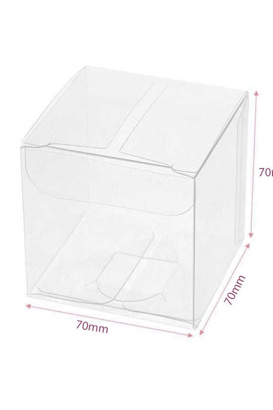 70x70mm Clear PVC Cube Box - TEM IMPORTS™