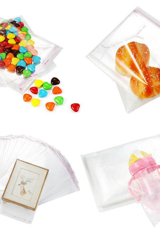 70x70mm Clear Self Adhesive Sealing Bag - Pk100 - TEM IMPORTS™