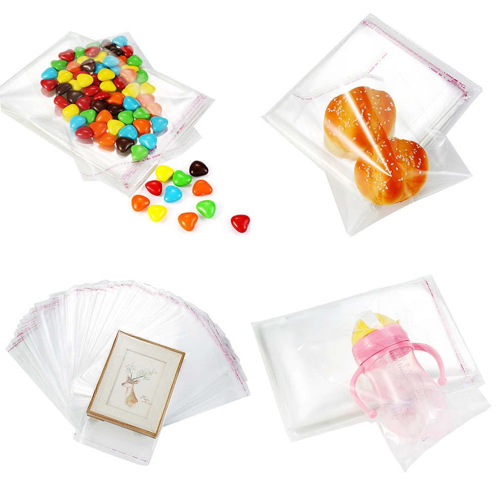 70x70mm Clear Self Adhesive Sealing Bag - Pk100 - TEM IMPORTS™