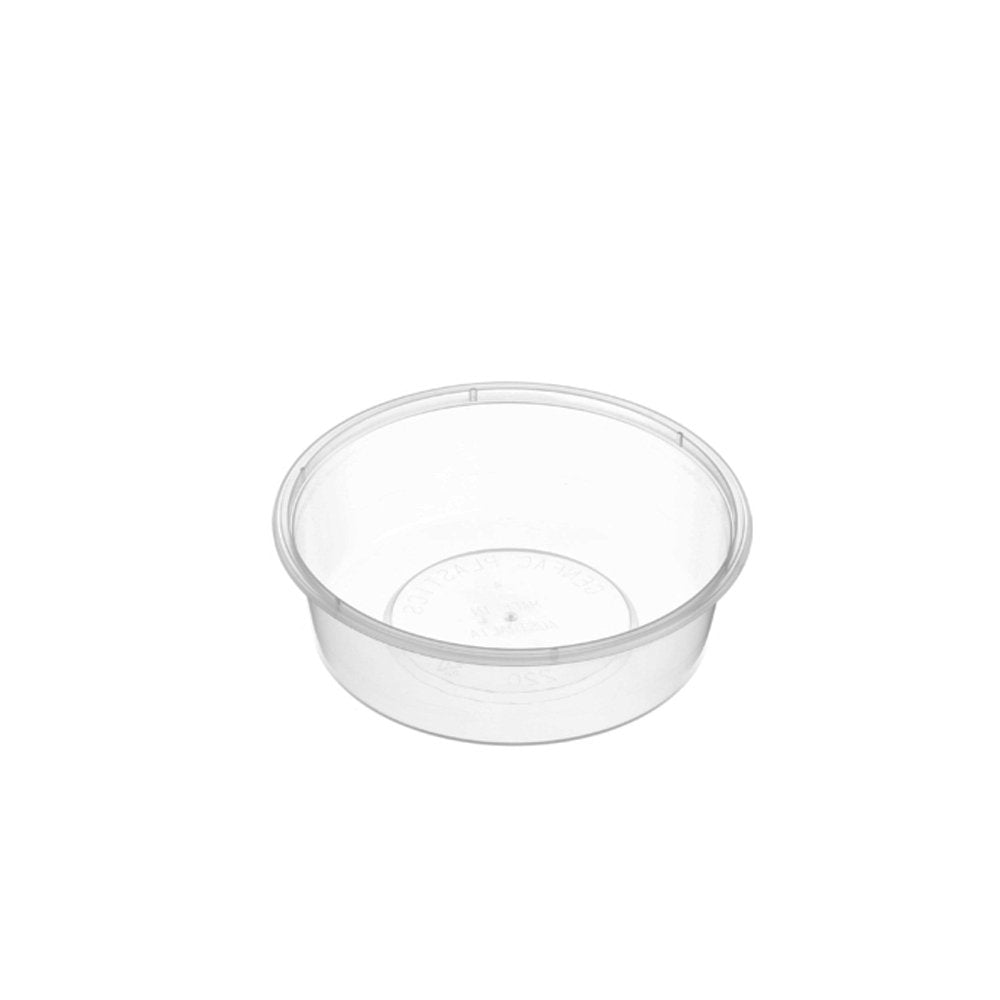 7oz/220mL Round Plastic Container Natural - TEM IMPORTS™