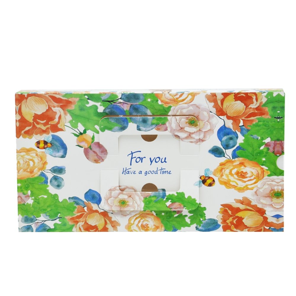 8 Compartment Paper Box - Flower&Rabbit - TEM IMPORTS™