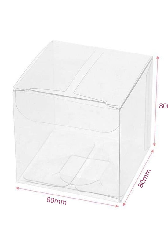 80x80mm Clear PVC Cube Box - TEM IMPORTS™