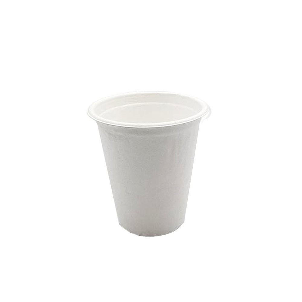 8oz/237mL (80mm) White Sugarcane Cup - TEM IMPORTS™