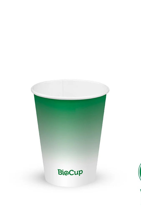 8oz/280mL (80mm) Green Cold Paper BioCup - 1000/ctn - TEM IMPORTS™