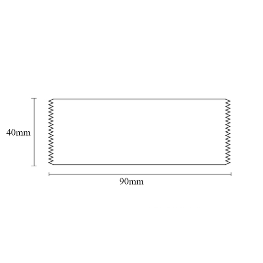 90x40mm Heat Seal Nougat Bags -Pk100-Cat - TEM IMPORTS™