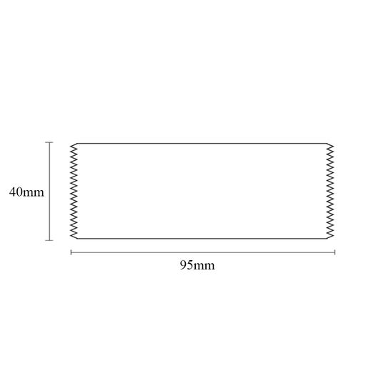 95x40mm Heat Seal Nougat Bags -Pk100-Flower Pattern - TEM IMPORTS™