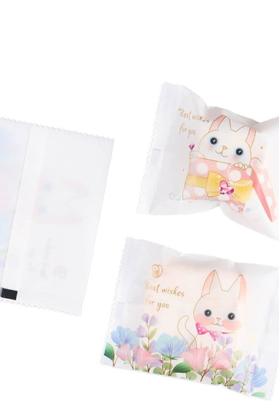 95x70mm Heat Seal Nougat Bags -Pk100-Best Wishes - TEM IMPORTS™