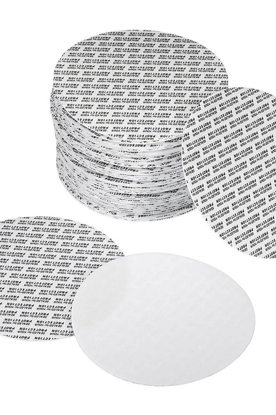 96mm Diameter Pressure Sensitive Cap Liners - Pk100 - TEM IMPORTS™