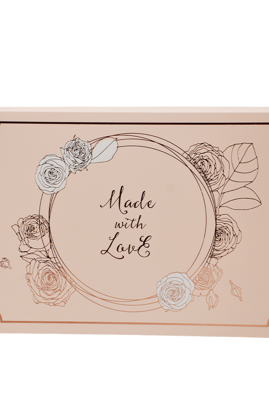 6 Compartment Paper Box - Pink & Gold - TEM IMPORTS™