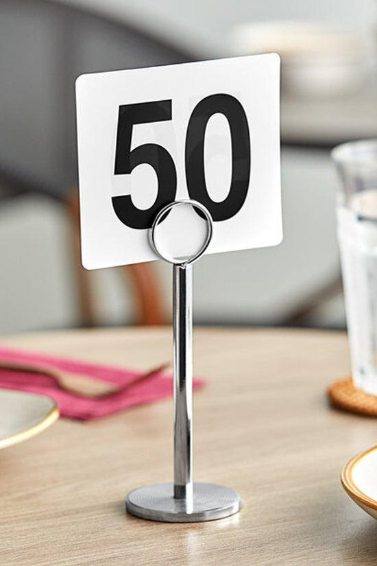 Black On White Table Numbers Plastic Set #1-50 - TEM IMPORTS™