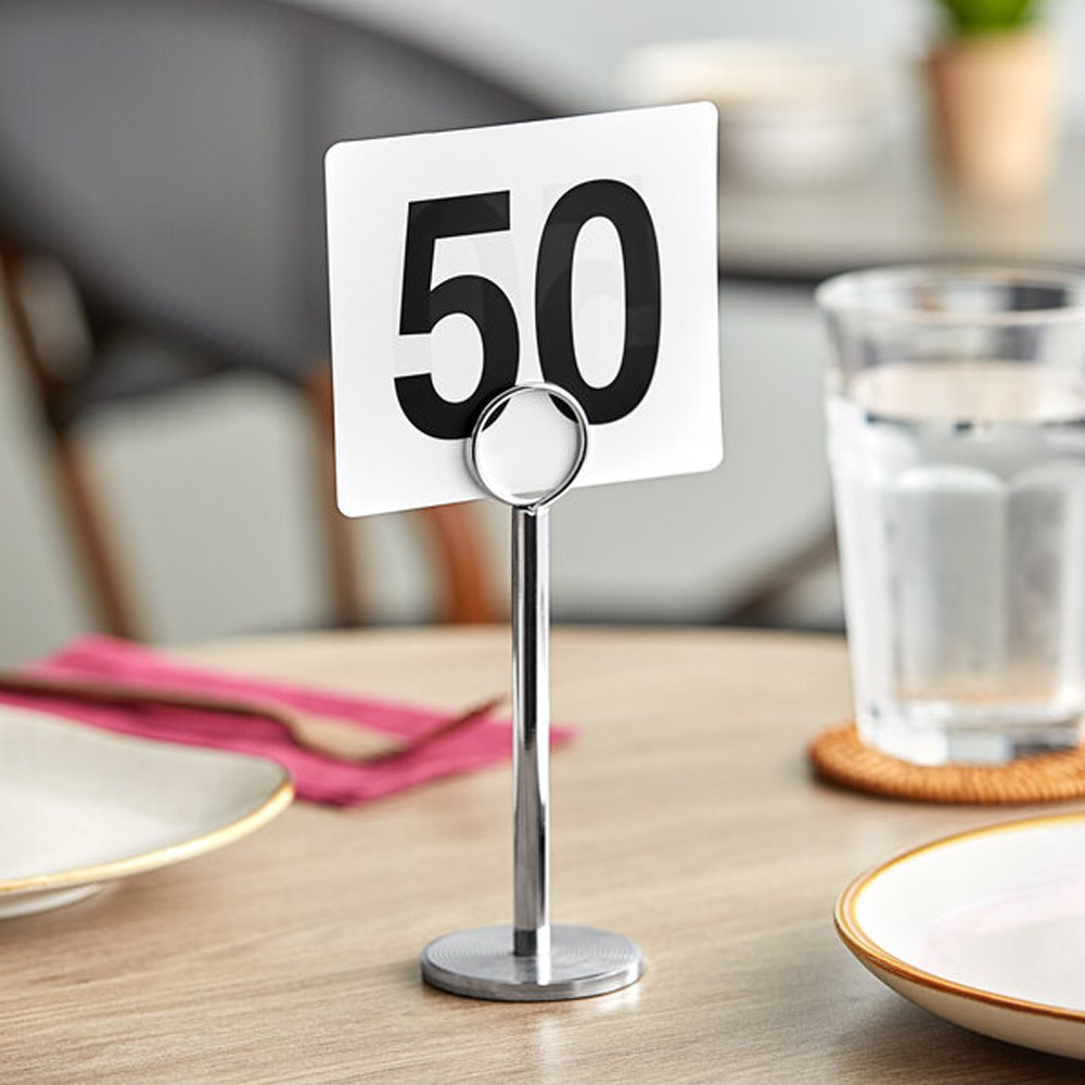 Black On White Table Numbers Plastic Set #1-50 - TEM IMPORTS™