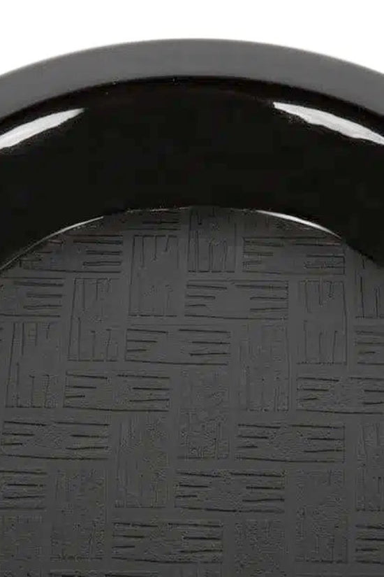 Black Plastic Fast Food Tray - 400x300mm - TEM IMPORTS™