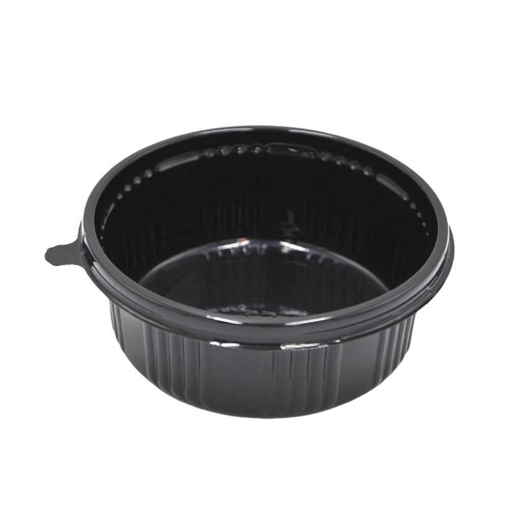 Black Round Bowl With Clear Diamond Lid - TEM IMPORTS™