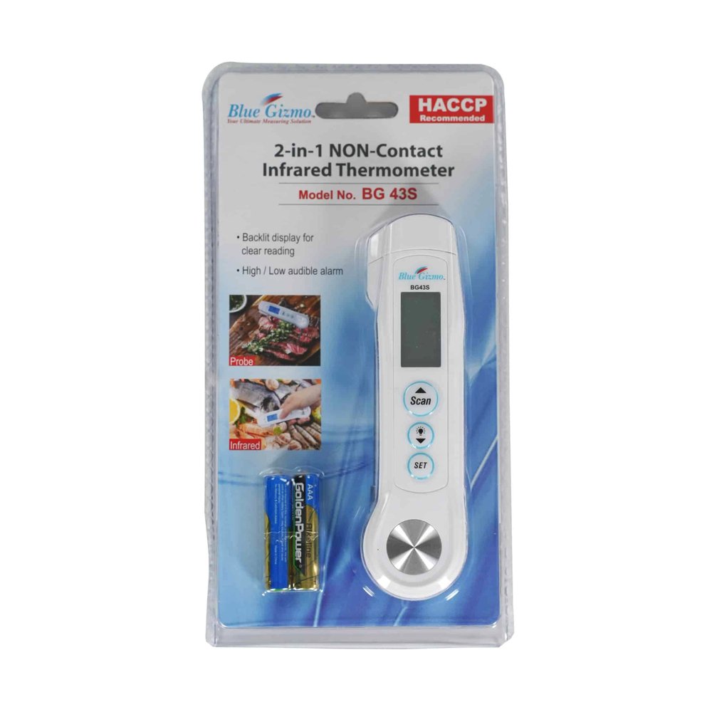 Blue Gizmo® 2-In-1 Non Contact Infrared Thermometer - TEM IMPORTS™