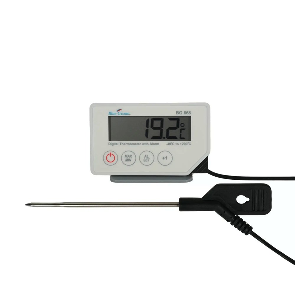 Blue Gizmo® Digital Probe Thermometer With Alarm - TEM IMPORTS™