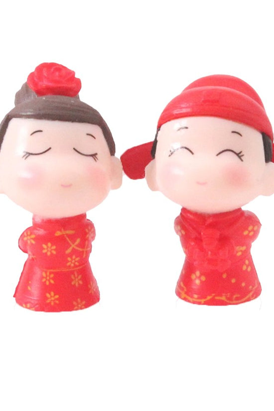 Traditional Chinese Wedding Couple Cake Topper Set - TEM IMPORTS™