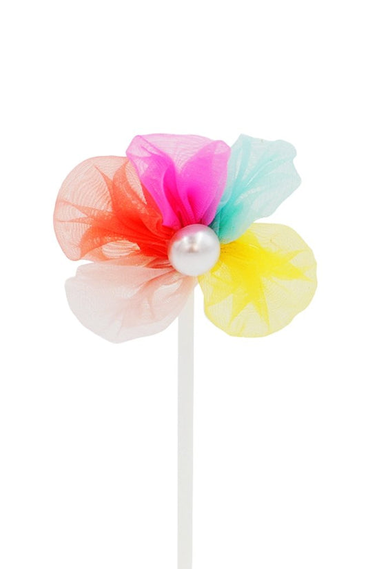 Colour Ribbon Flower Cake Topper - TEM IMPORTS™
