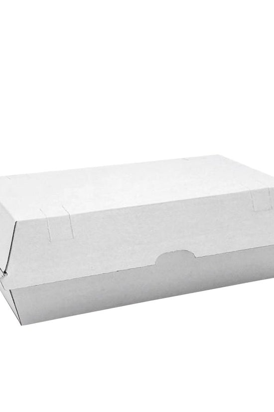 Corrugated Plain White Large Snack Box - TEM IMPORTS™