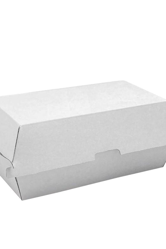 Corrugated Plain White Regular Snack Box - TEM IMPORTS™