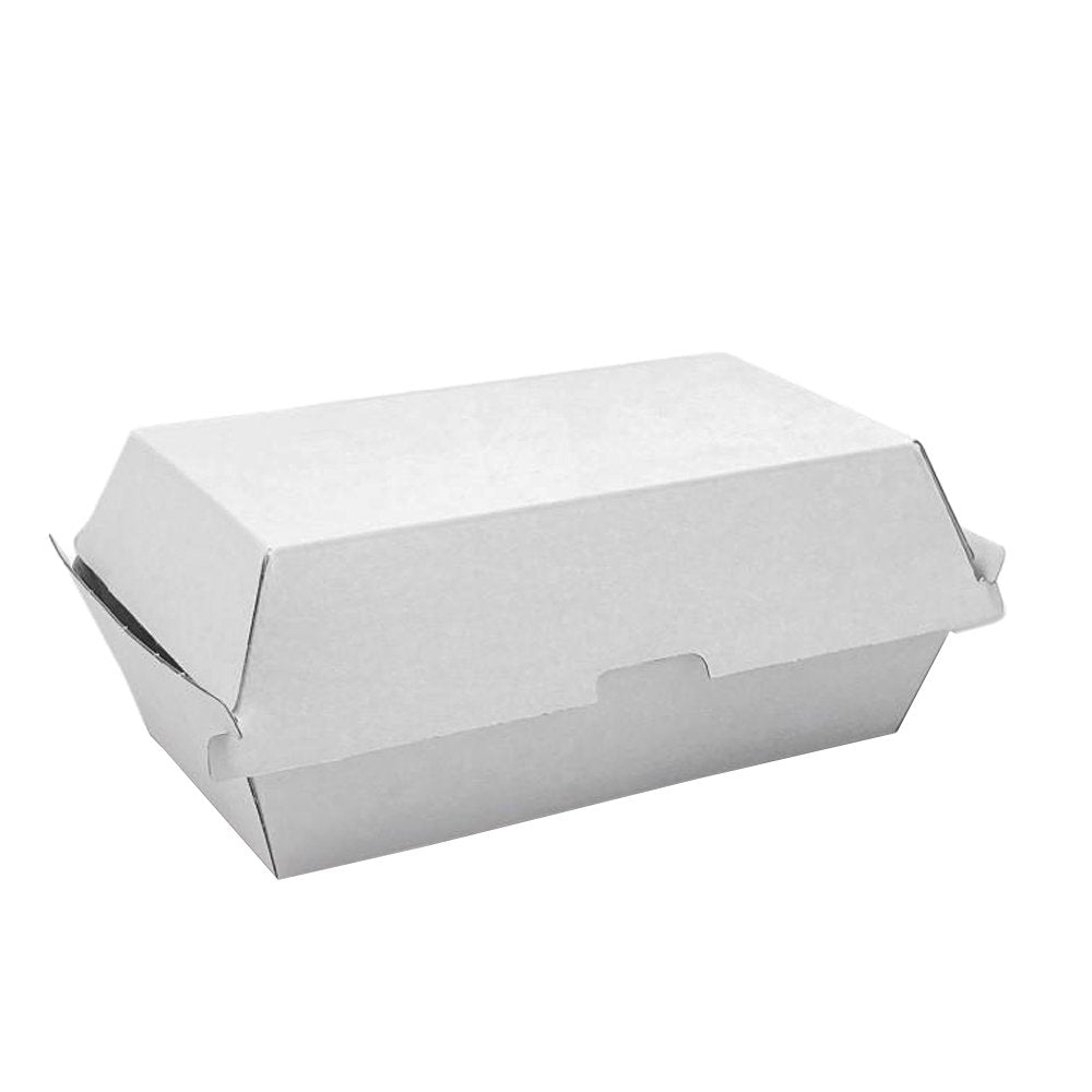 Corrugated White Regular Snack Box Food Clam - 200/CTN