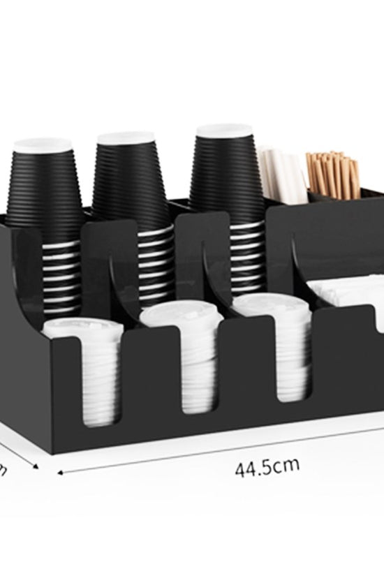 Cup & Lid Dispenser Vertical - Black - TEM IMPORTS™