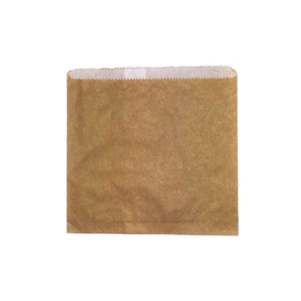 Double Lined Grease Proof 1 Long Brown Paper Bag - Pk100 - TEM IMPORTS™