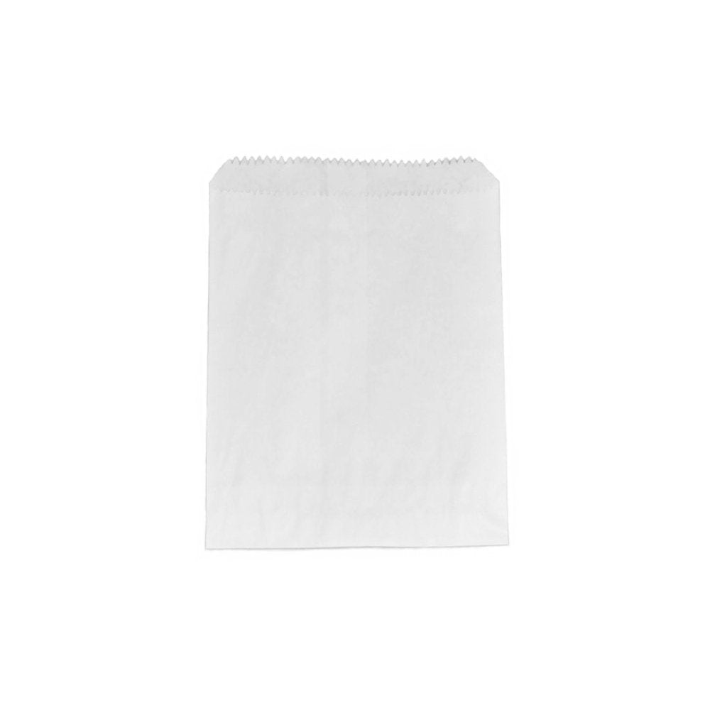 Double Lined Grease Proof 1 Long White Paper Bag - Pk100