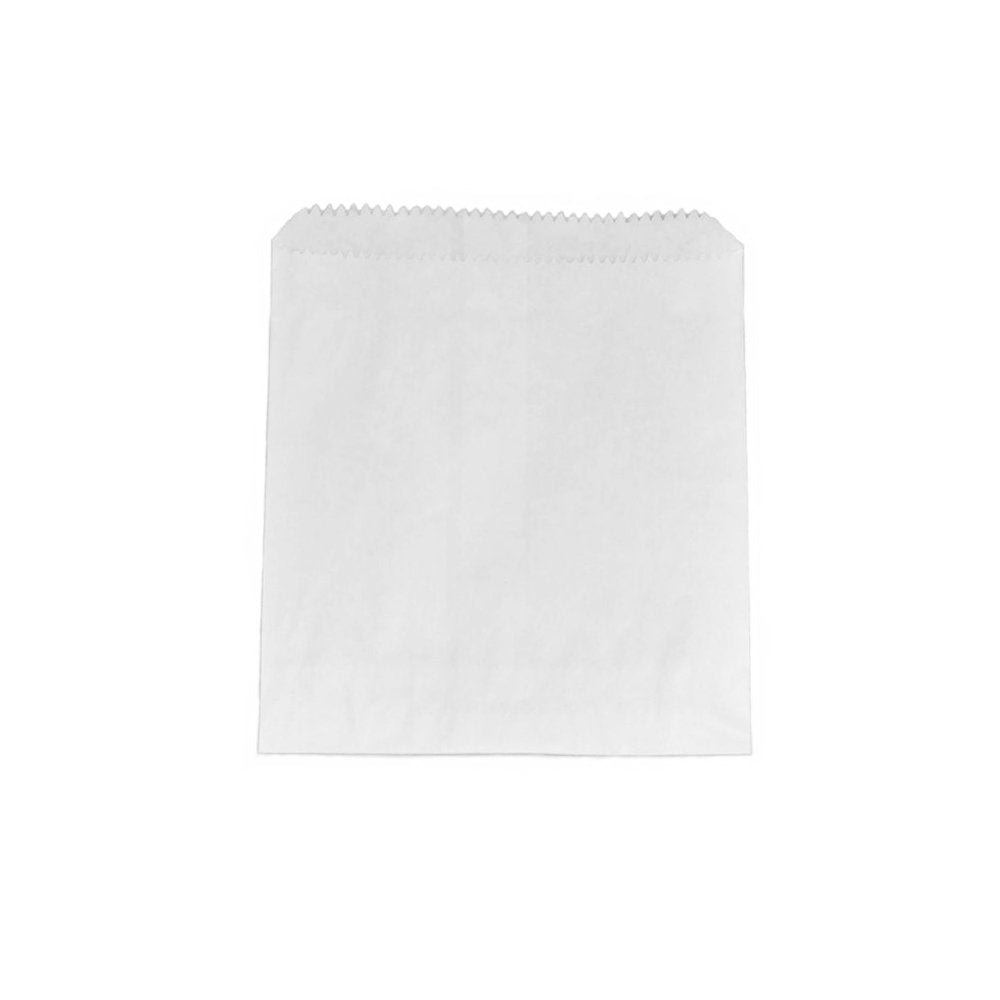 Double Lined Grease Proof 1 Square White Paper Bag - 500/PK