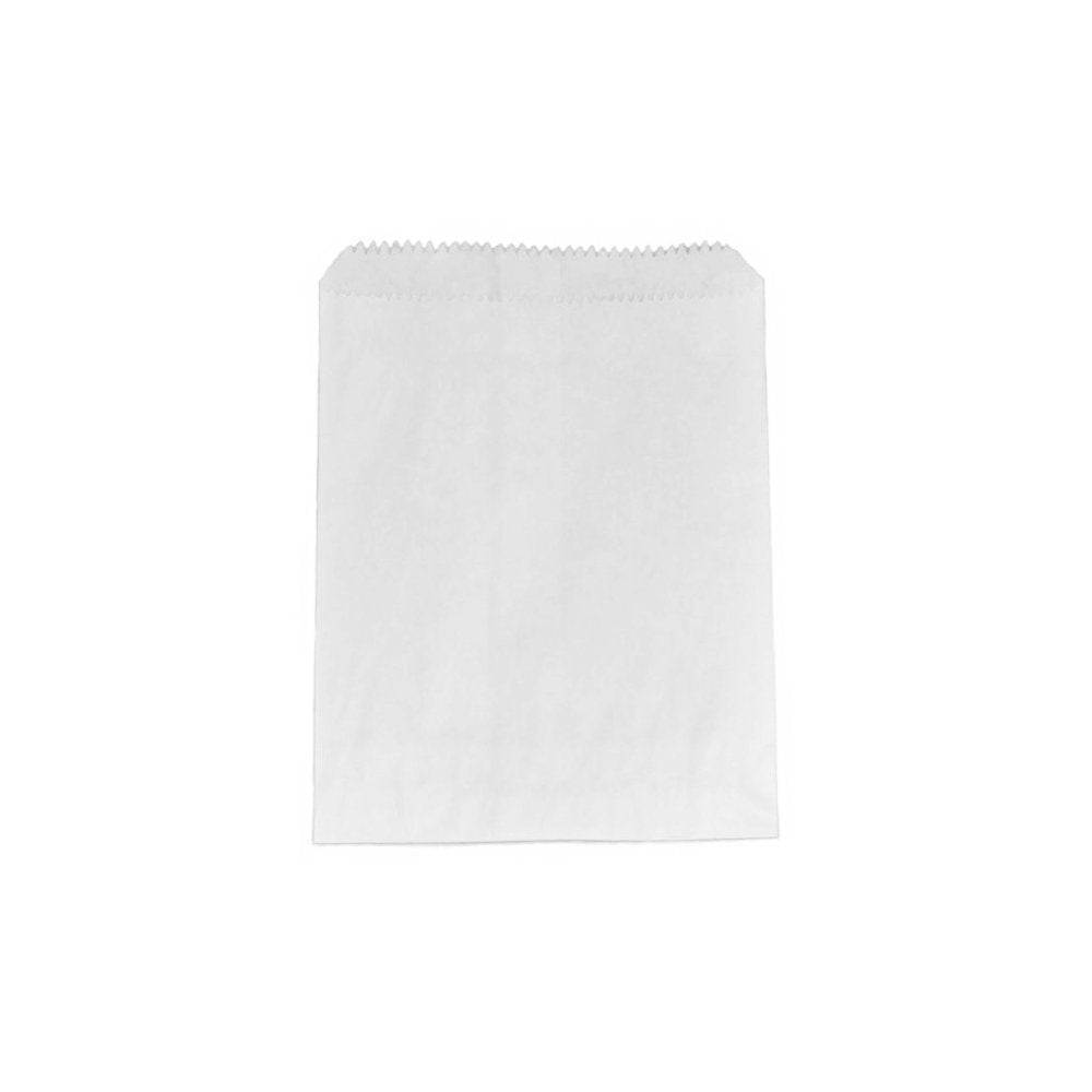 Double Lined Grease Proof 2 Square White Paper Bag - Pk100