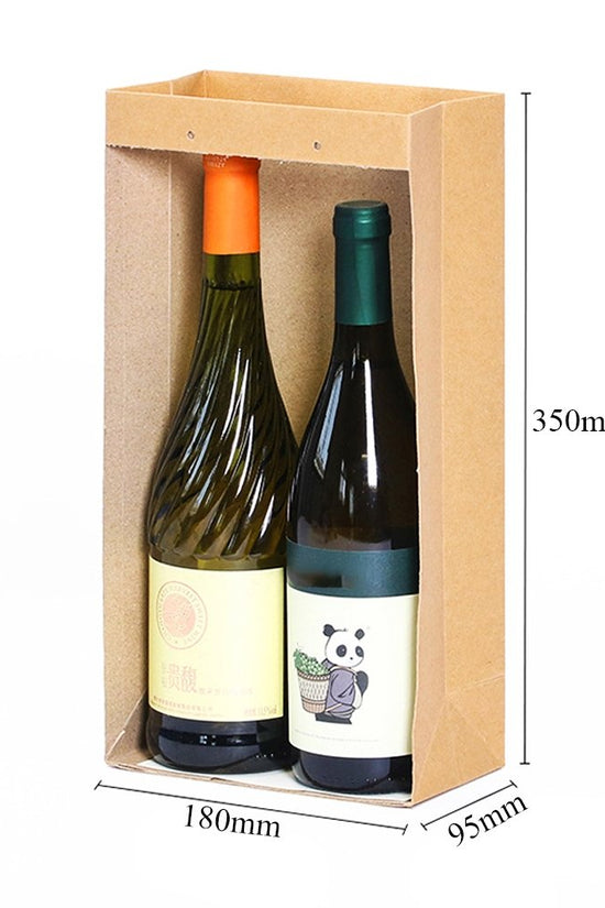 Double Wine Paper Bag With Silk Handle - TEM IMPORTS™