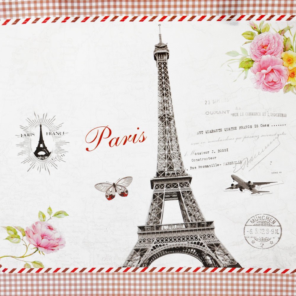 Extra Large Printed PP Paris Theme Non-Woven Bag