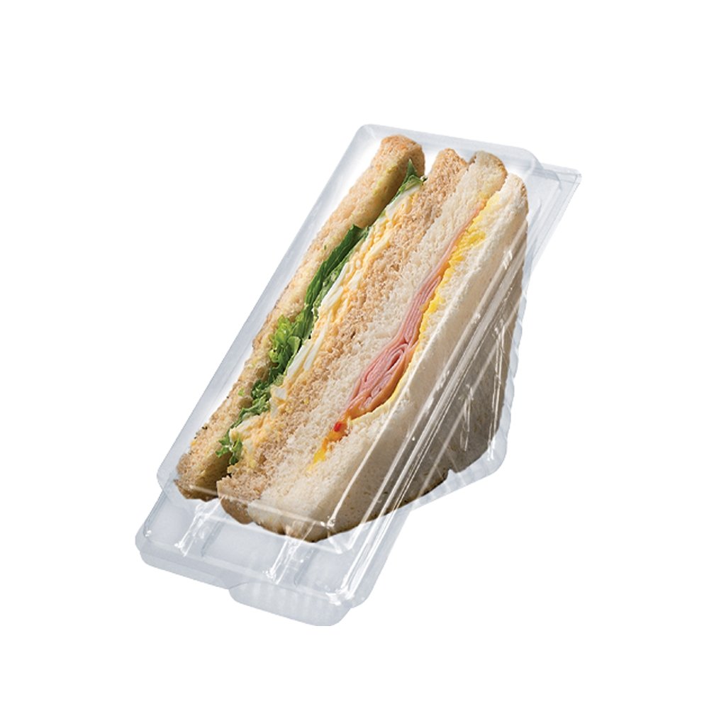 Hộp nhựa trong suốt đựng bánh sandwich cỡ lớn