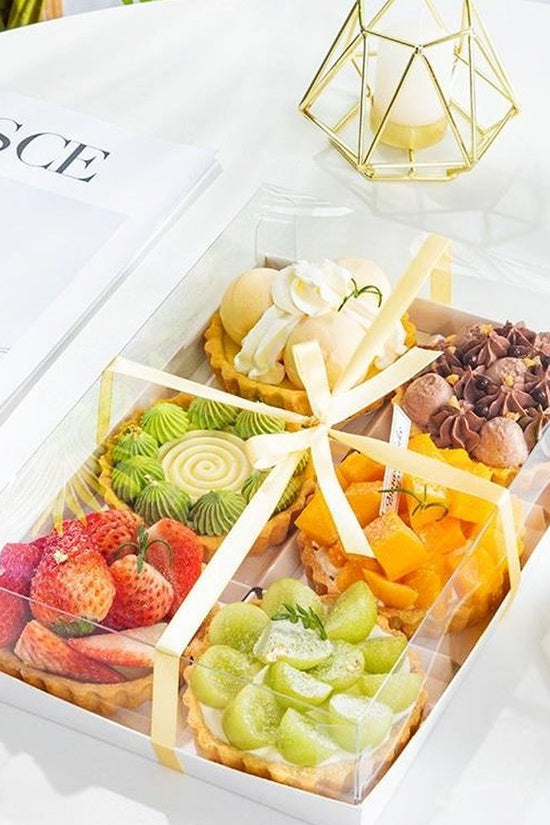 Extra Small Rectangular Clear Flat Cake Box - TEM IMPORTS™