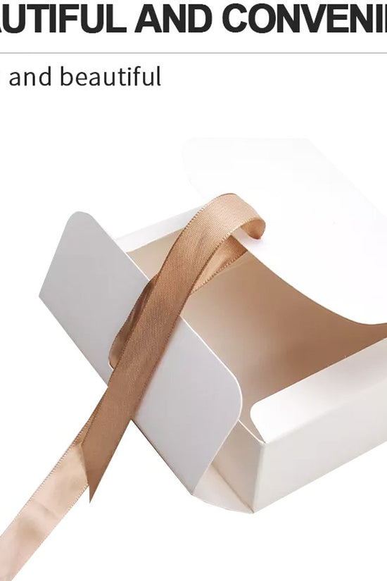 Extra Small Sleek Paper Box With Ribbon - TEM IMPORTS™