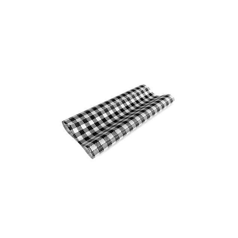 GP Gingham Black Food Wrapping Paper 190x150mm - 400/PK